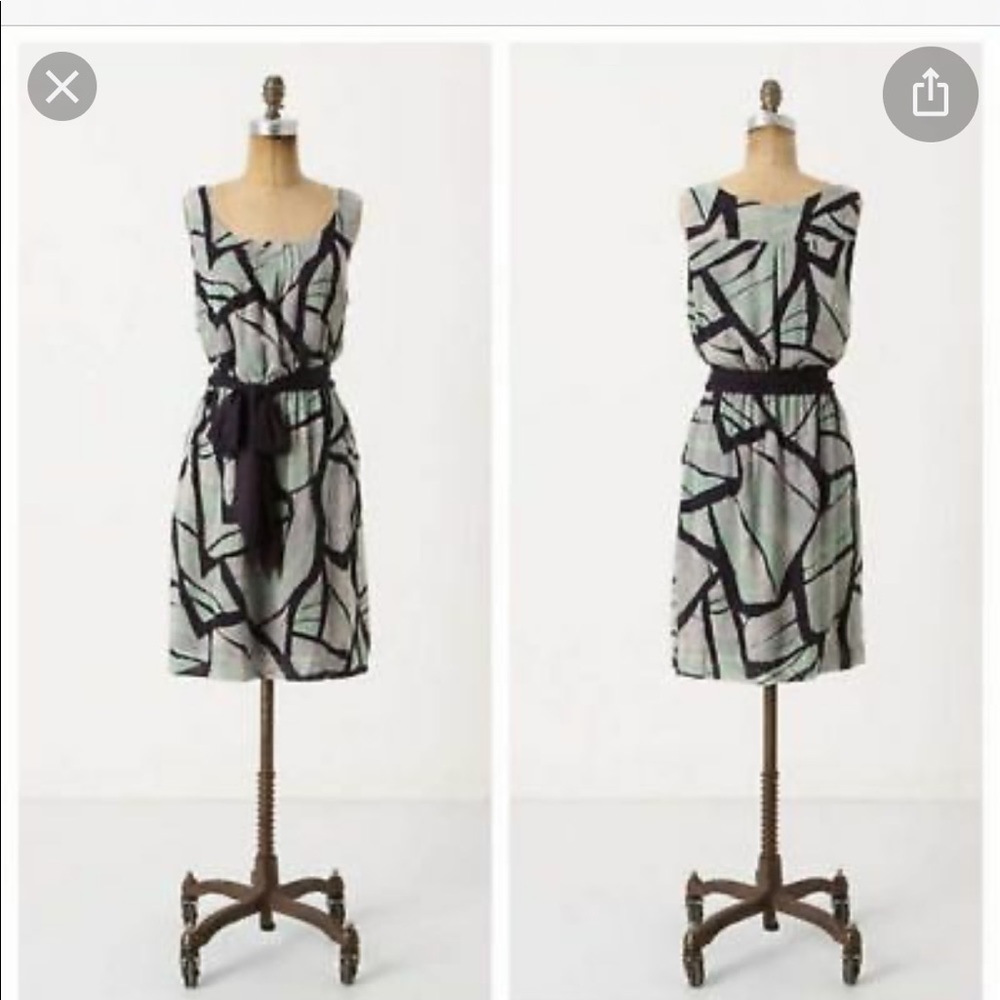 NWT Anthropologie Odille Damselfly Dress size S - Picture 3 of 5